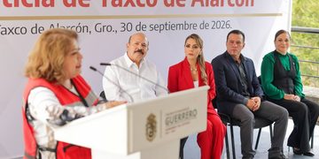 Evelyn Salgado y Ricardo Salinas inauguran el nuevo Centro Integral de Justicia en Taxco