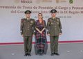 Asiste Evelyn Salgado Pineda a la Toma de Posesión al Cargo y Protesta de Bandera del comandante interino de la Novena Región Militar