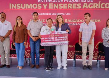 Preside Liz Salgado entrega de insumos y enseres a productores del campo del estado