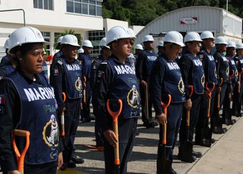 Personal naval se alista para apoyar a la población civil ante evolución de depresión tropical en el Pacífico mexicano