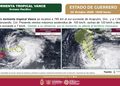 Continúa fortaleciéndose la Tormenta Tropical Vance frente a las costas de Guerrero