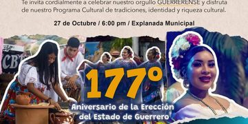 La Unión celebrará esta tarde con fiesta cultural el 177 aniversario de la erección de Guerrero